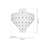 Lampa sufitowa CHELSEA GOLD 6xE14