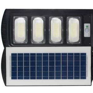Naświetlacz Solarny LED STREET-12 z czujnikiem PIR, czarny + pilot