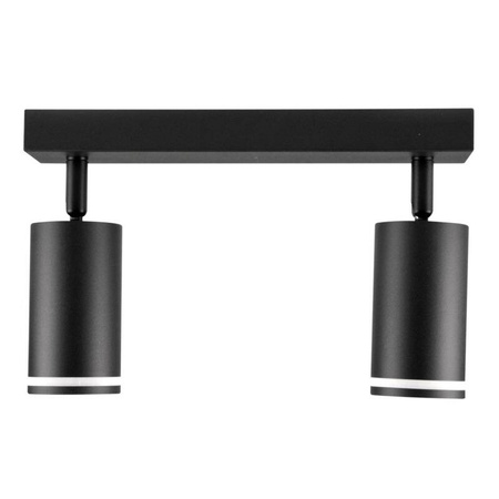 Lampa ścienno-sufitowa PARIS 2 GU10 Czarna