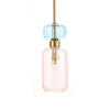 Szklana lampa wisząca MOLLY PINK 1xE14