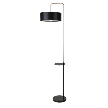 Lampa podłogowa czarna złota 1xE27 Impact 51-00026