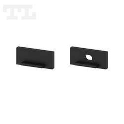 Komplet zaślepek bocznych czarnych P11-1, P11-4, GK11-4 (1 szt. z otworem, 1 szt bez otworu) (nr kat 7711103)