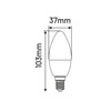 LED C37 E14  7W ŚWIECA 600lm 4000K INQ
