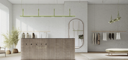 Kluś Lampa wisząca LED Tulip TU BEAM ZW L=1207mm, DOT, 17W, 3000K, DALI, NATURAL