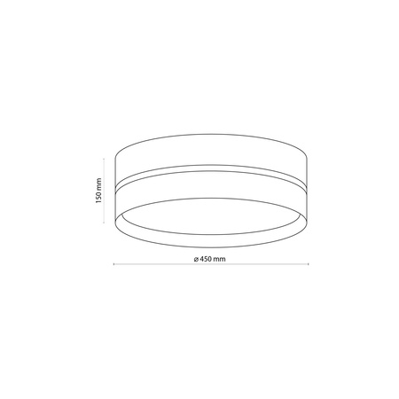 Lampa sufitowa BOHO White 4xE27 450