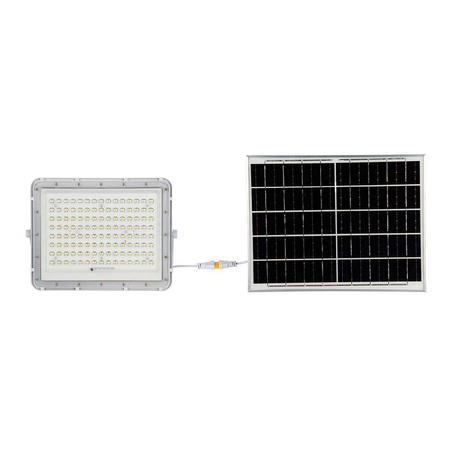 Projektor LED Solarny V-TAC 20W Pilot, AUTO, Timer, IP65 Biały VT-180W-W 6400K 1800lm