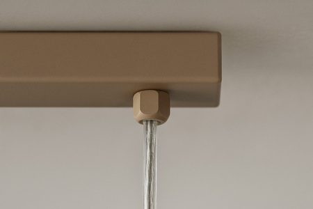 Lampa wisząca kule mleczne bursztynowe 9xG9 K-5848 z seri LEMO