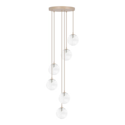Kaskadowa, elegancka lampa wisząca do salonu K-5701 z serii TESORO