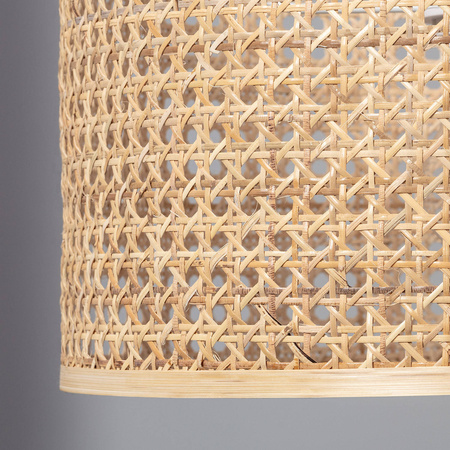Naturalna lampa wisząca rattanowa E27 Boho Mampa