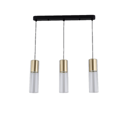 Light prestige Manacor 3 linia wisząca złota LP-232/3L GD