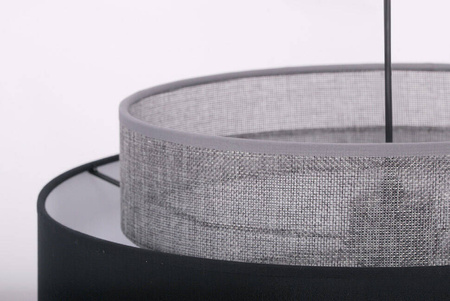 Stylowa lampa podłogowa w kolorze czarno-szarym K-5175 z serii ETELA