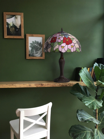 Lampa stołowa, do rustykalnych wnętrz K-G161386 z serii BUTTERFLY