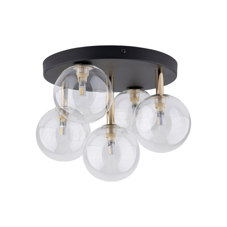 Lampa sufitowa NILOS Black/Gold 5xG9