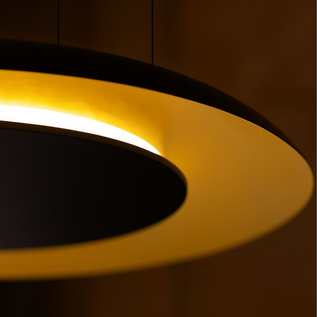 Lampa wisząca Piattino Czarny Złoty 30W LED 3000K-4000k-6000K
