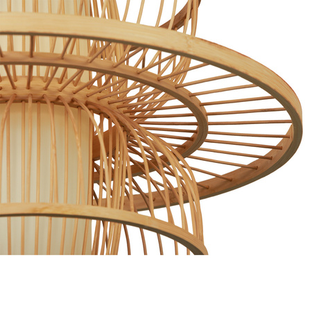 Rattanowa lampa wisząca Astra naturalna 1xE27 Boho