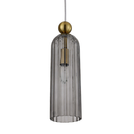 Lampa wisząca Piega 1xE14 dymna złota