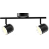 Lampa ścienno-sufitowa ruchoma LED RAWI 2 Czarna 3000K