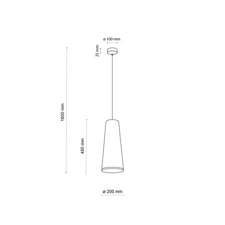 Lampa wisząca ZING 1xE27