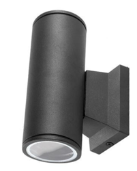 Kinkiet ogrodowy Oprawa Elewacyjna 2xGU10 czarny góra/dół IP65