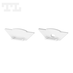 Komplet zaślepek bocznych białych P7-1 (1 szt. z otworem, 1 szt bez otworu) (nr kat 770702)