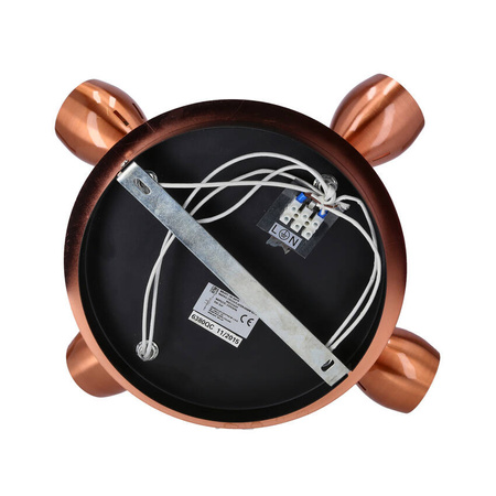 Lampa sufitowa plafon 4xGU10 miedziany CROSS 98-34878