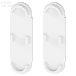 Komplet zaślepek bocznych białych P5-10 do osłonki C22 (2 szt bez otworu) (nr kat 7705102202)