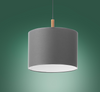 Lampa wisząca Deva Graphite 1xE27 szara
