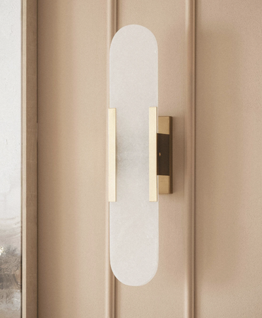 Kinkiet ścienny Metal i Marmur NANDRA 2x G9 złoty