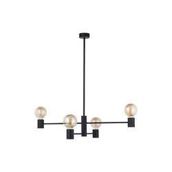 Nowodvorski Lampa wisząca metalowa czarna RADIUS