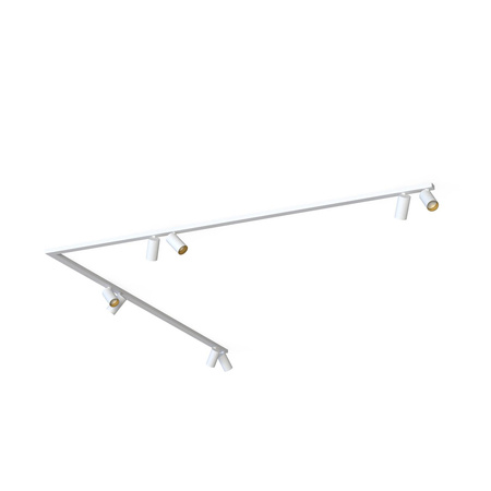 Nowodvorski Lampa sufitowa listwa reflektor biało złota MONO CORNER 2x200 