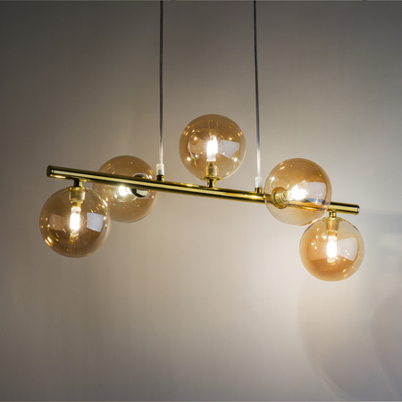 Lampa wisząca ESTERA Gold 5xG9