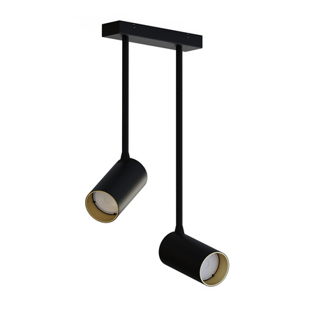 Nowodvorski Lampa sufitowa czarno złota MONO LONG 