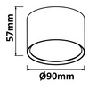 Kendal oprawa natynkowa biała LP-6331/1SM WH