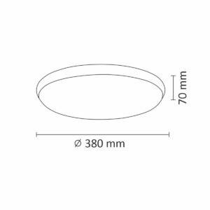 Plafon LED ORBIT 40 Nikiel 4000K