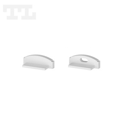 Komplet zaślepek bocznych białych P4-3 do osłonki C1 (1 szt. z otworem, 1 szt bez otworu) (nr kat 7704306)