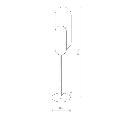Nowodvorski Lampa podłogowa stojąca czarno złota WHEEL LUX
