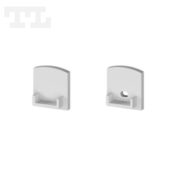 Komplet zaślepek bocznych szarych P4-4 (1 szt. z otworem, 1 szt bez otworu) (nr kat 7704401)