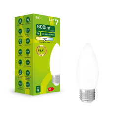 LED C37 E27  7W ŚWIECA 600lm 4000K INQ