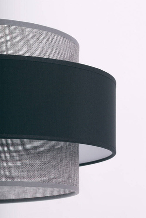 Stylowa lampa podłogowa w kolorze czarno-szarym K-5175 z serii ETELA