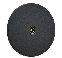 Gniazdo TV podtynkowe okrągłe metalowe TOGGLICA ROUND czarny mat