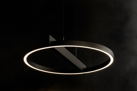 Lampa wisząca LED do salonu, czarna K-8230 z serii TIVOLI