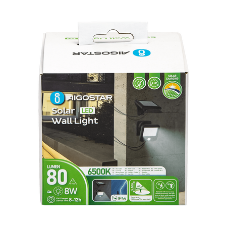 Kinkiety solarne 0.64W IP44 6500k