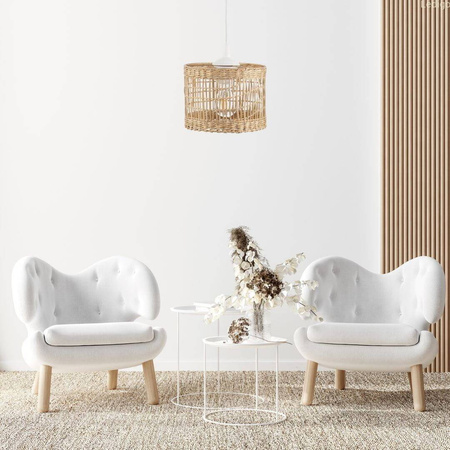 Lampa wisząca BOHO Africa trawa morska walec 20cm
