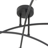 Lampa sufitowa HELIX BLACK 6xE27