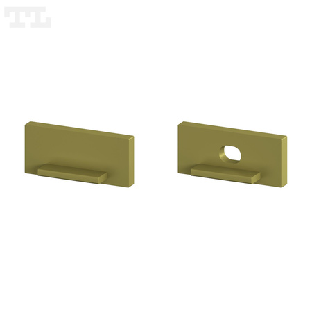 Komplet zaślepek bocznych GOLD P11-1, P11-4, GK11-4 (1 szt. z otworem, 1 szt bez otworu) (nr kat 7711192)