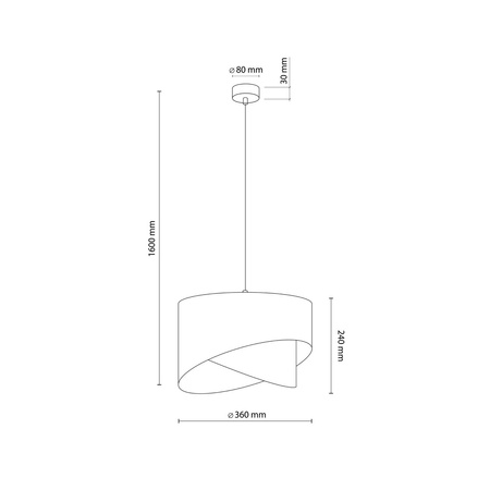 Lampa wisząca MARLON 1xE27