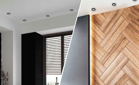 Oprawa hermetyczna stała IP44 czarna kwadrat