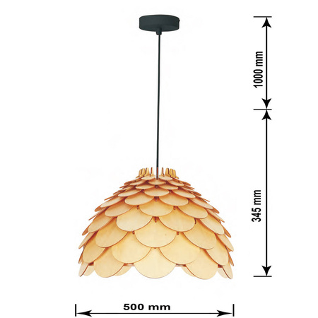 Lampa wisząca Burgo duża LP-101335/1P L