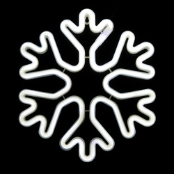 Dekoracja świetlna świąteczna Neon LED śnieżynka 26.5 x 30cm