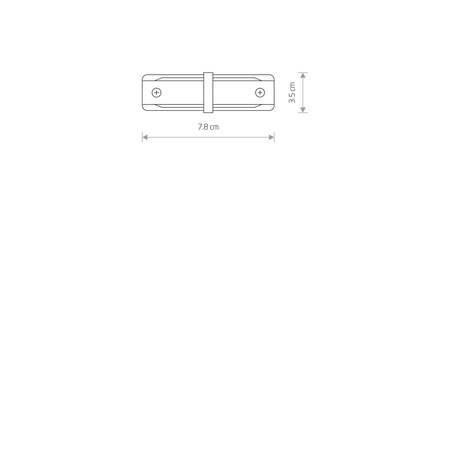 Nowodvorski Łącznik do szynoprzewodów biały PROFILE STRAIGHT CONNECTOR 